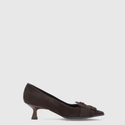 Heels*Aquatalia Aloha Espresso suede