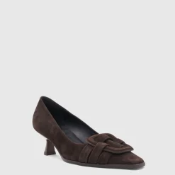 Heels*Aquatalia Aloha Espresso suede