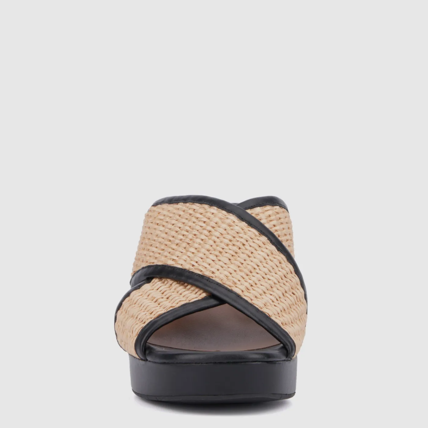 Heels|Sandals*Aquatalia Madyson Raffia black nappa