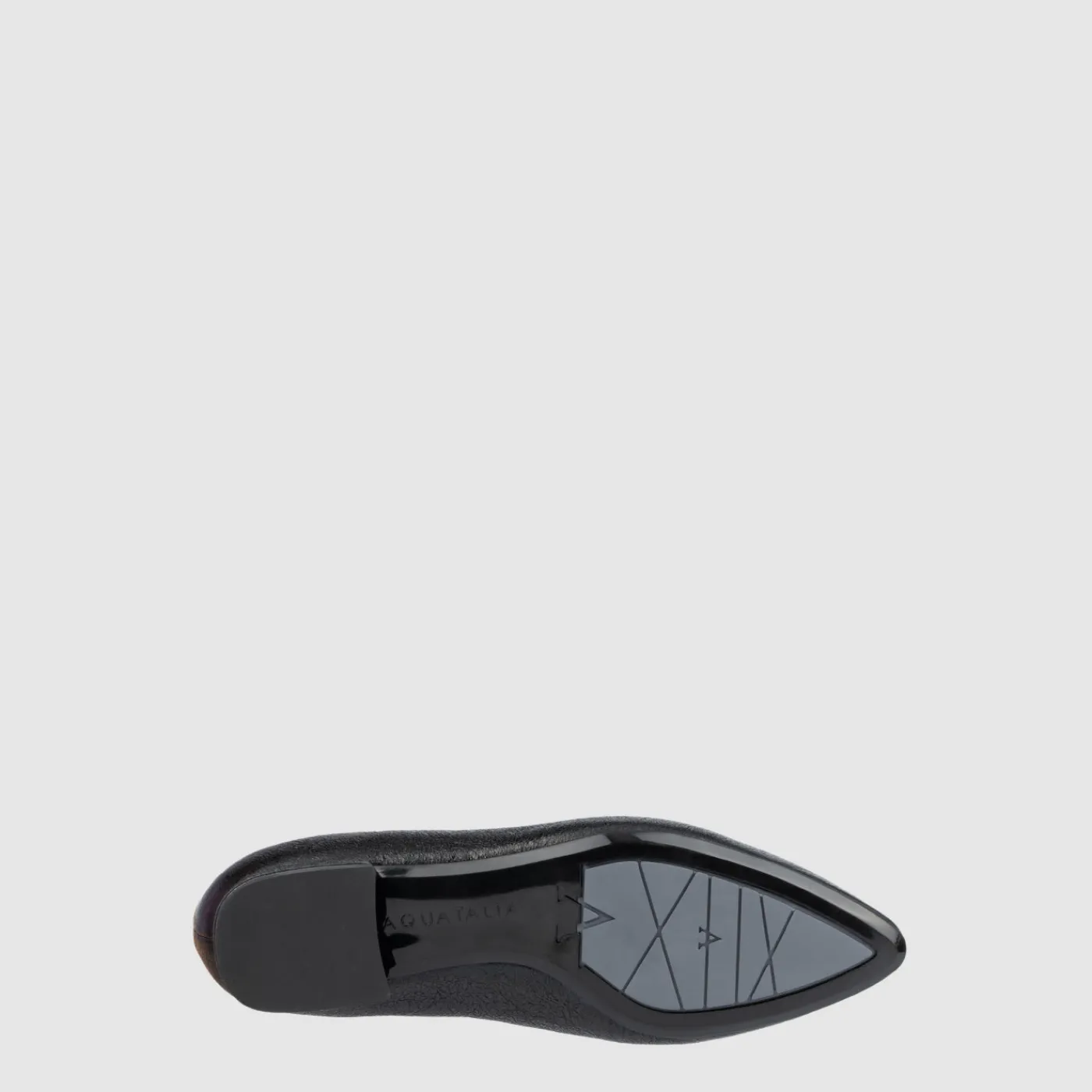 Flats*Aquatalia Penina Black crinkle leather