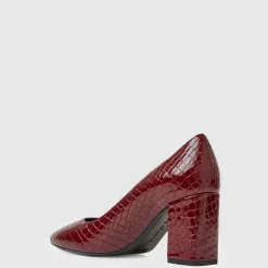 Heels*Aquatalia Peony Deep wine croc