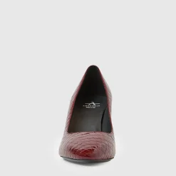 Heels*Aquatalia Peony Deep wine croc