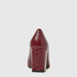Heels*Aquatalia Peony Deep wine croc